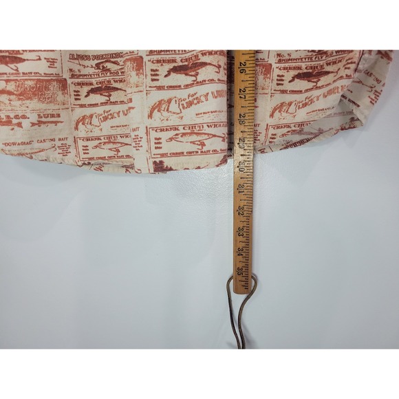 Woolrich Mens Fishing Lure Print Short Sleeve Button Up Shirt Size Large - Picture 6 of 6